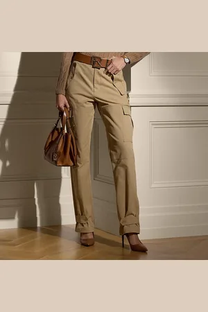 Ralph Lauren Gentry Cotton Canvas Cargo Trouser