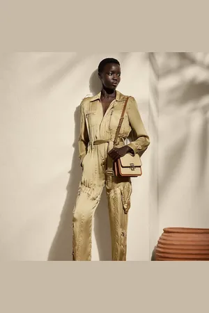 Ralph Lauren Gwyneth Silk Charmeuse Jumpsuit