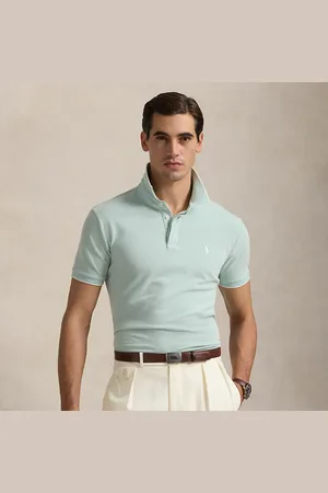 Ralph Lauren Custom Slim Fit Stretch Oxford Mesh Polo