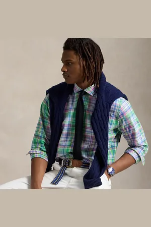 Ralph Lauren Custom Fit Plaid Oxford Shirt