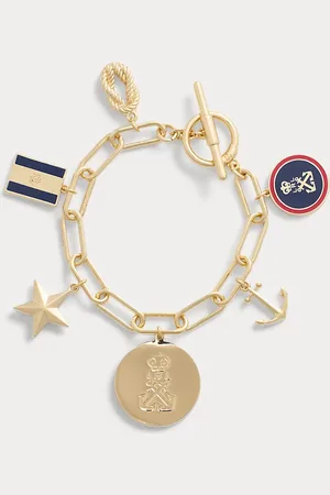 Ralph Lauren Plated Brass-Enamel Charm Bracelet