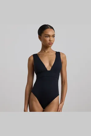 Ralph Lauren Banded V-Neck One-Piece