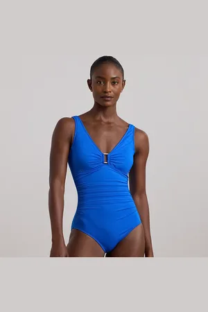 Ralph Lauren Shirred Ring-Front One-Piece