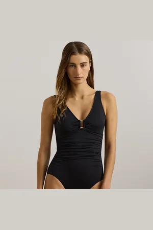 Ralph Lauren Shirred Ring-Front One-Piece