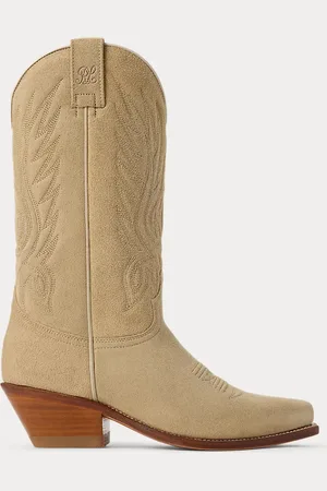 Ralph Lauren Chilton 40 mm Calf-Suede Cowboy Boot