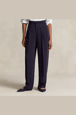 Ralph Lauren Pleated Straight-Leg Trouser