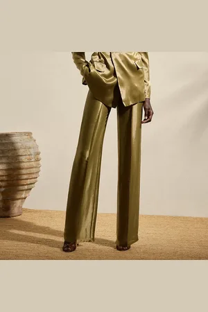 Ralph Lauren Dean Metallic Satin Trouser