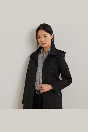 Ralph Lauren Hooded Cotton-Blend Balmacaan Coat
