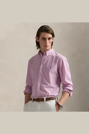 Ralph Lauren Custom Fit Checked Stretch Poplin Shirt