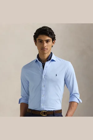 Ralph Lauren Jersey Spread-Collar Shirt