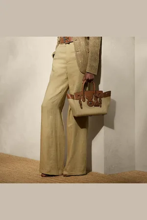 Ralph Lauren Dean Silk-Linen Twill Trouser