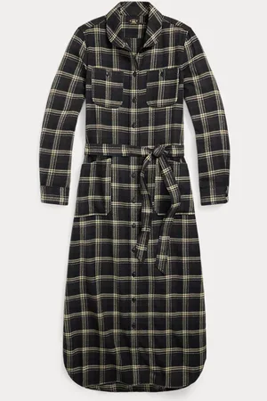Ralph Lauren Plaid Jaspé Twill Shirtdress