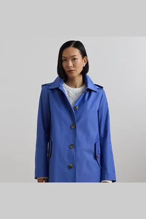 Ralph Lauren Hooded Cotton-Blend Balmacaan Coat