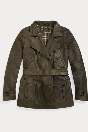 Ralph Lauren Belted Leather Jacket