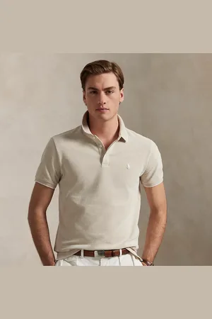 Ralph Lauren Custom Slim Fit Stretch Oxford Mesh Polo