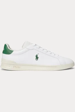 Ralph Lauren Heritage Court II Nappa Leather Trainer