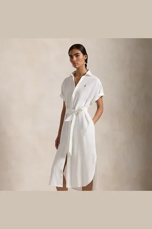 Ralph Lauren Linen Short-Sleeve Shirtdress