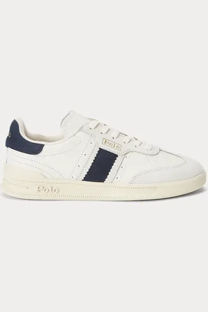Ralph Lauren Heritage Aera Leather-Suede Trainer
