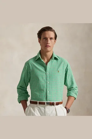 Ralph Lauren Custom Fit Gingham Oxford Shirt