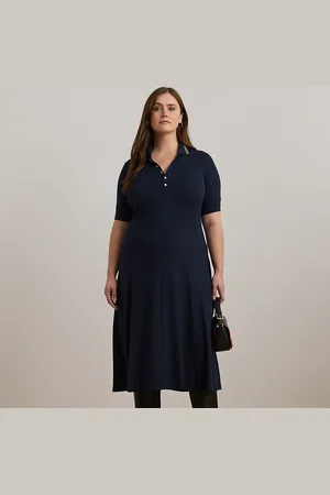 Ralph Lauren Curve - Cotton-Blend Polo Dress