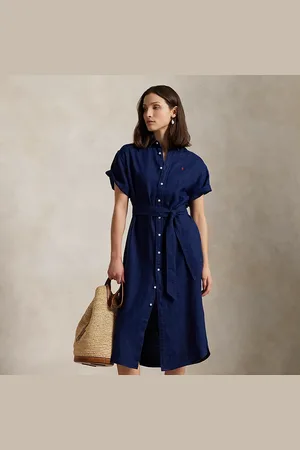 Ralph Lauren Linen Short-Sleeve Shirtdress