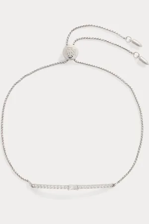 Ralph Lauren Sterling Silver Pav?? Slider Bracelet