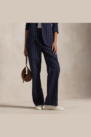 Ralph Lauren Striped Twill Straight Trouser