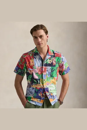 Ralph Lauren Classic Fit Patchwork-Print Oxford Shirt