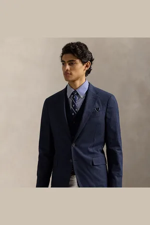 Ralph Lauren Polo Modern Plaid Linen-Blend Jacket