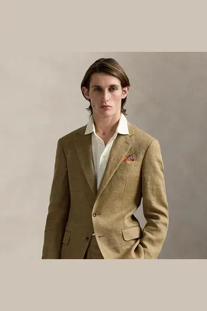 Ralph Lauren Polo Tailored Linen-Silk Suit Jacket