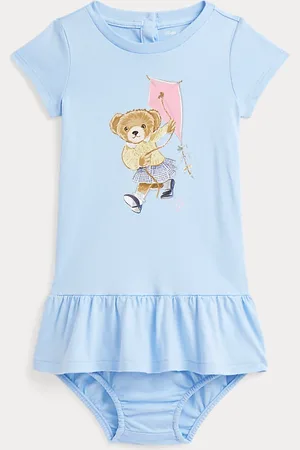 Ralph Lauren Polo Bear Cotton Jersey Dress & Bloomer