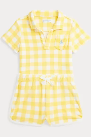 Ralph Lauren Gingham Terry Polo Shirt & Short Set