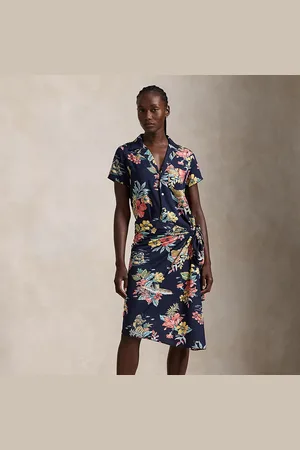 Ralph Lauren Floral Faux-Wrap Shirtdress