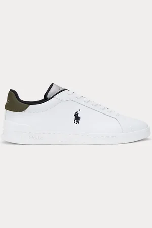 Ralph Lauren Heritage Court II Nappa Leather Trainer