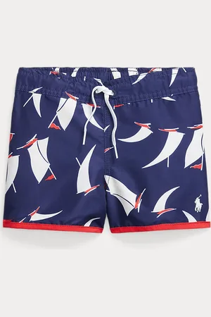 Ralph Lauren Sailboat-Print Swimming Trunk