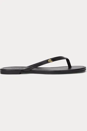 Ralph Lauren Raquel Leather Flip-Flop