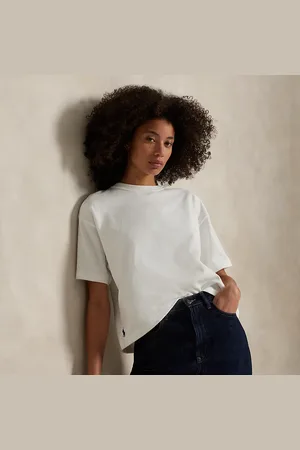 Ralph Lauren Relaxed Crop Fit Cotton Jersey Tee