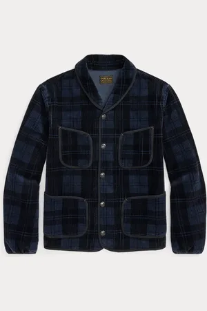 Ralph Lauren Plaid-Print Corduroy Jacket