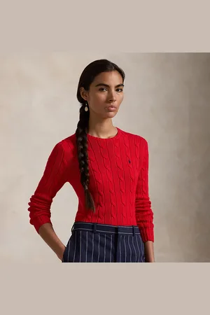 Ralph Lauren Cable-Knit Cotton Crewneck Jumper