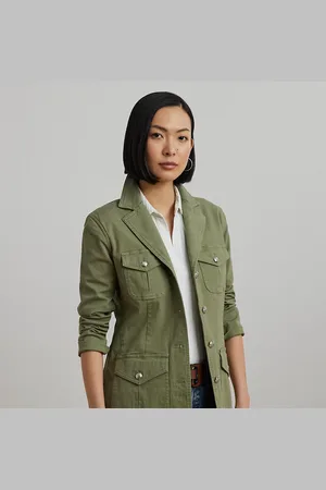 Ralph Lauren Stretch Cotton Canvas Blazer