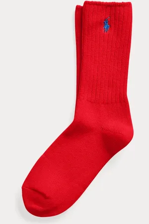 Ralph Lauren Embroidered Pony Crew Socks