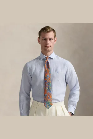 Ralph Lauren Custom Fit Striped Linen Shirt