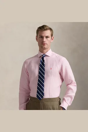 Ralph Lauren Custom Fit Striped Linen Shirt