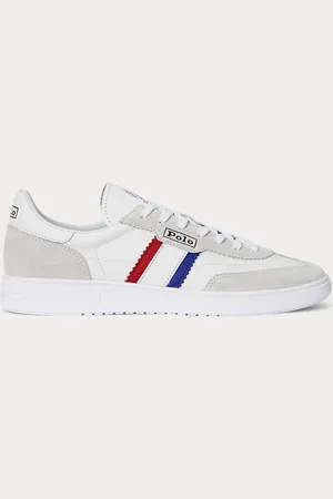 Ralph Lauren Bedford Suede-Panelled Trainer