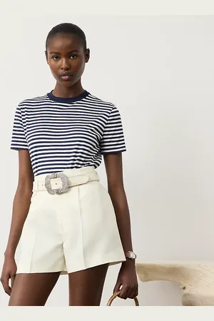 Ralph Lauren Hallie Striped Cotton Jersey Tee