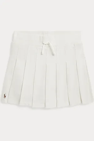 Ralph Lauren Pleated Cotton Jersey Skort