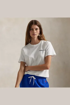 Ralph Lauren Logo Cotton Jersey Crewneck Tee