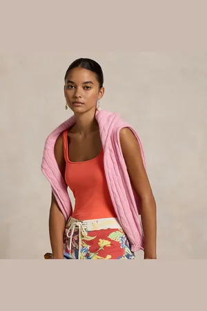 Ralph Lauren Tropical-Floral Cotton Twill Board Short