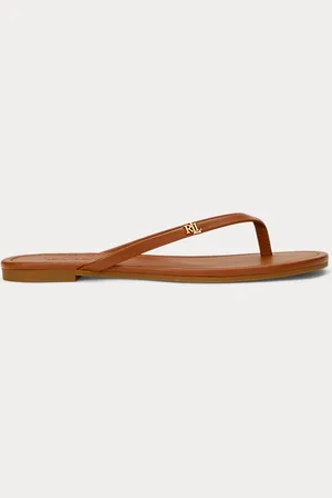 Ralph Lauren Raquel Leather Flip-Flop