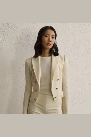 Ralph Lauren Spencer Wool Crepe Jacket